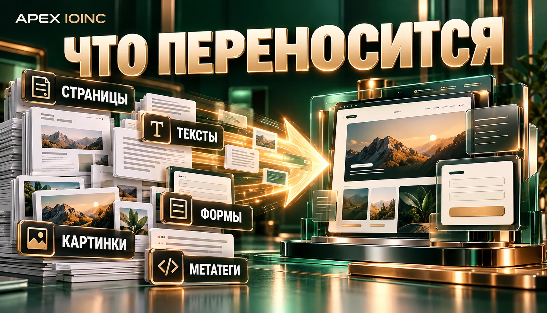 что переносится при переезде сайта с Tilda: страницы, тексты, картинки, формы, метатеги