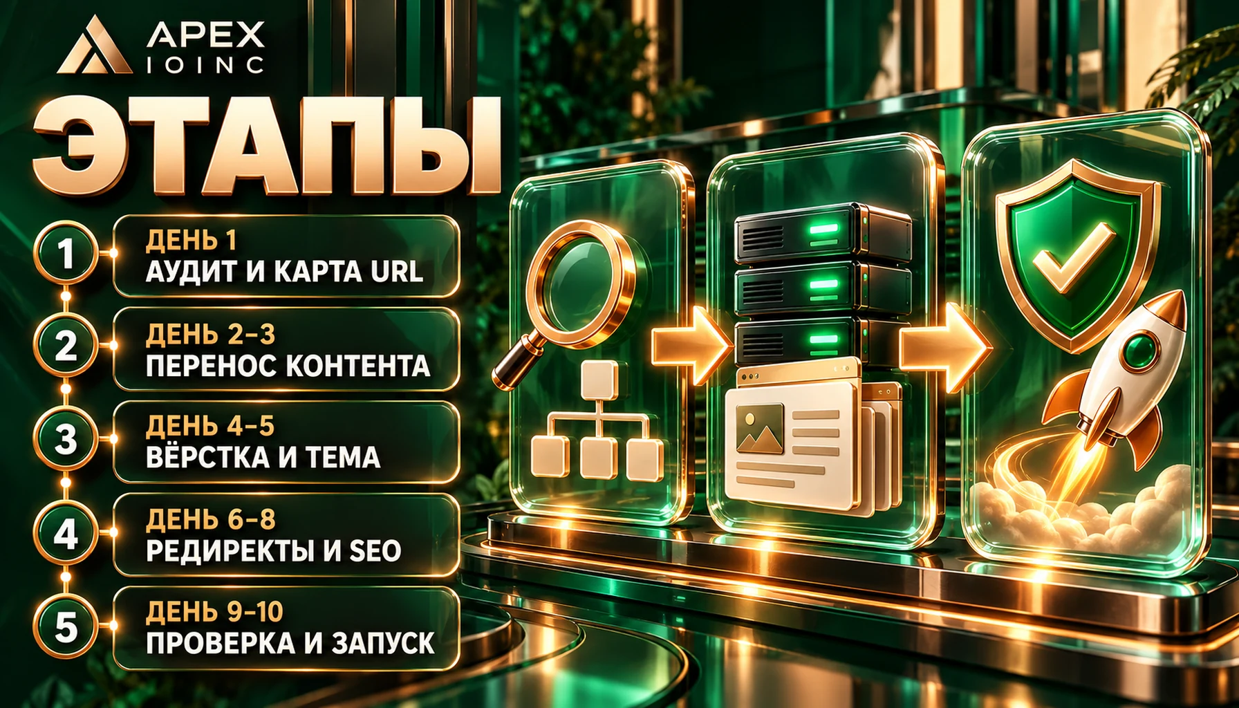 этапы переноса сайта с Tilda за 5–10 дней