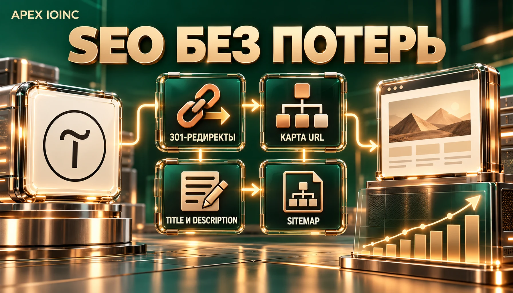 сохранение SEO при переносе сайта: 301-редиректы, карта URL, метатеги, sitemap
