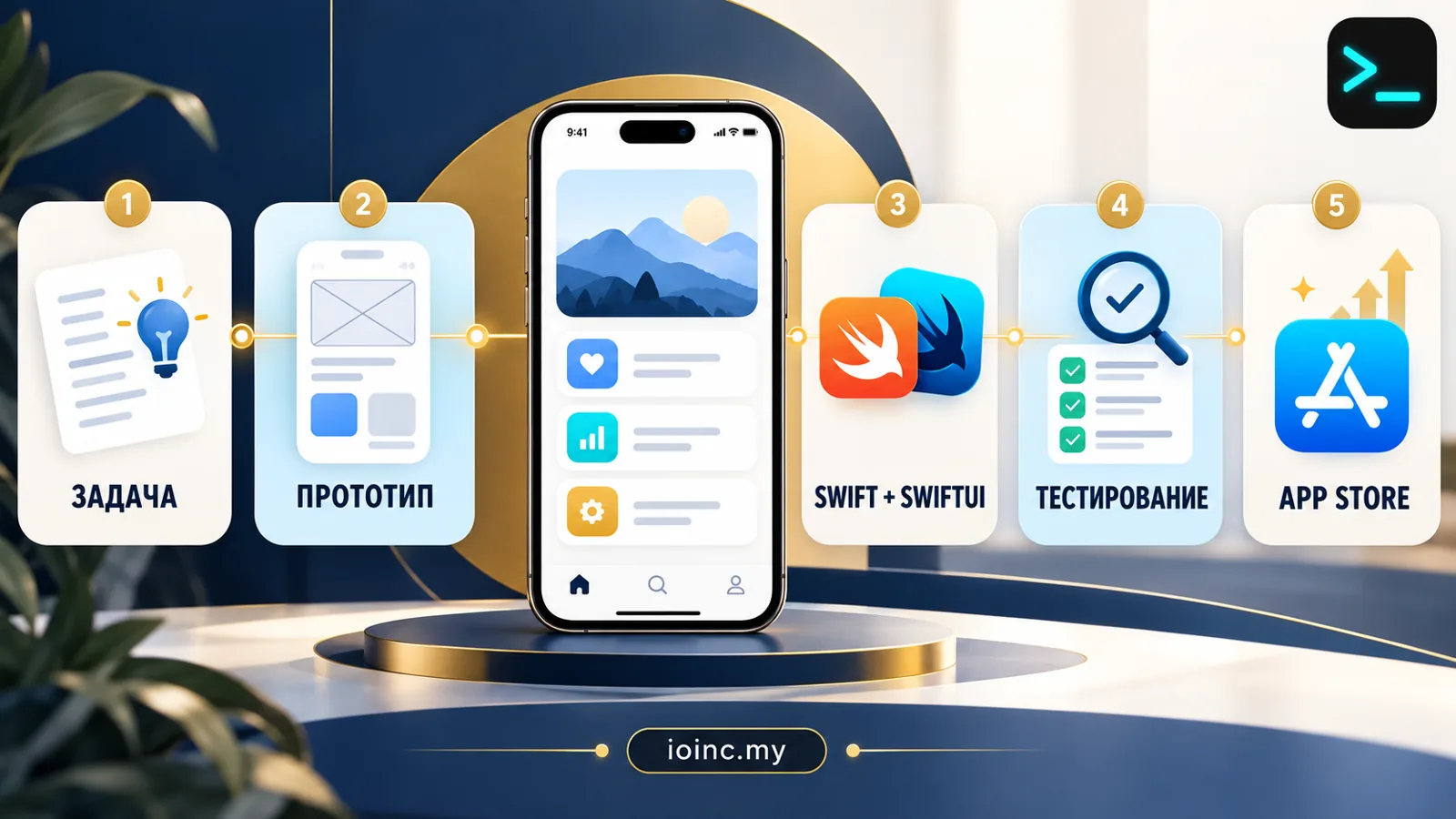 Иллюстрация к статье «Разработка iOS-приложения в Украине: цена, сроки и этапы»